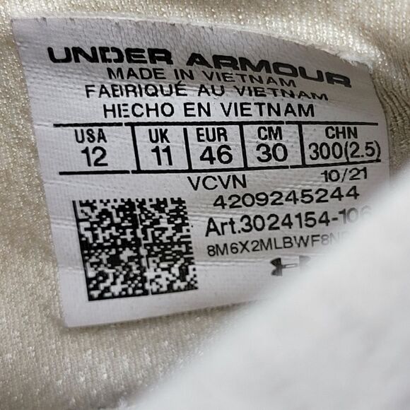 Under Armour Men’s Size 12 US HOVR Phantom 2 IntelliKnit Speedfoam 3024154 106 - Picture 7 of 10